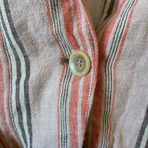 Free People Pink and Tan Striped Blazer - Picture 6 of 10